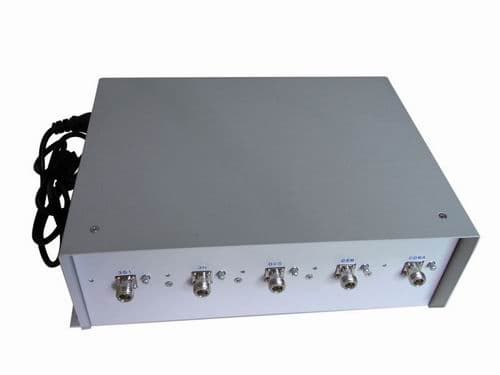 5 Band 75W High Power 3G Cell Phone Signal Jammer_Up to 100 meters_